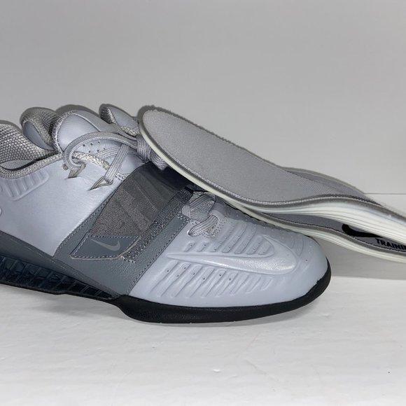 Nike Romaleos 3XD Weightlifting Gym Shoes AO7987-010 Silver Gray Size US 12.5 main image 8